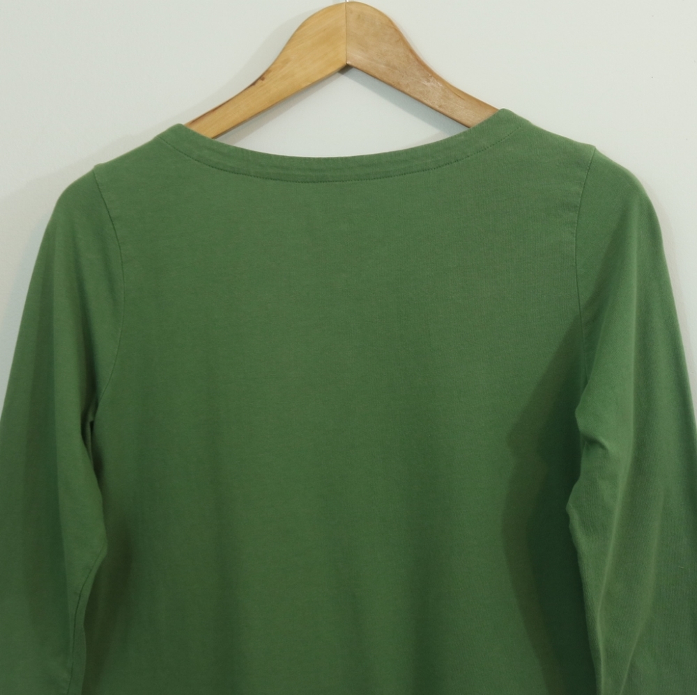 Kim Rogers Cotton Green Sequin Embroidered Top - Picture 6 of 9